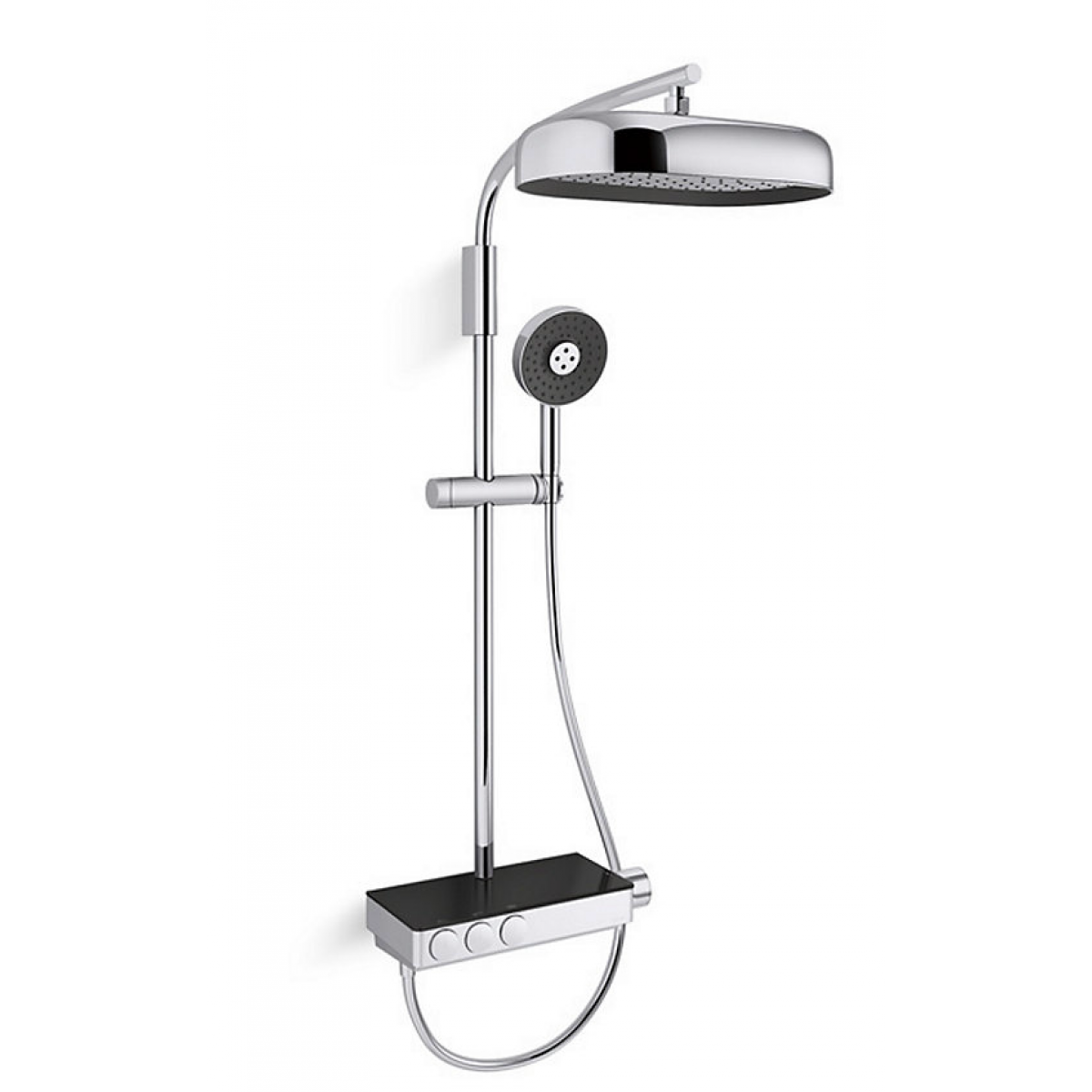 Kohler K-26333T-9-CP ANTHEM 恆溫三路浴缸淋浴柱 - 拋光鍍鉻、Katalyst技術